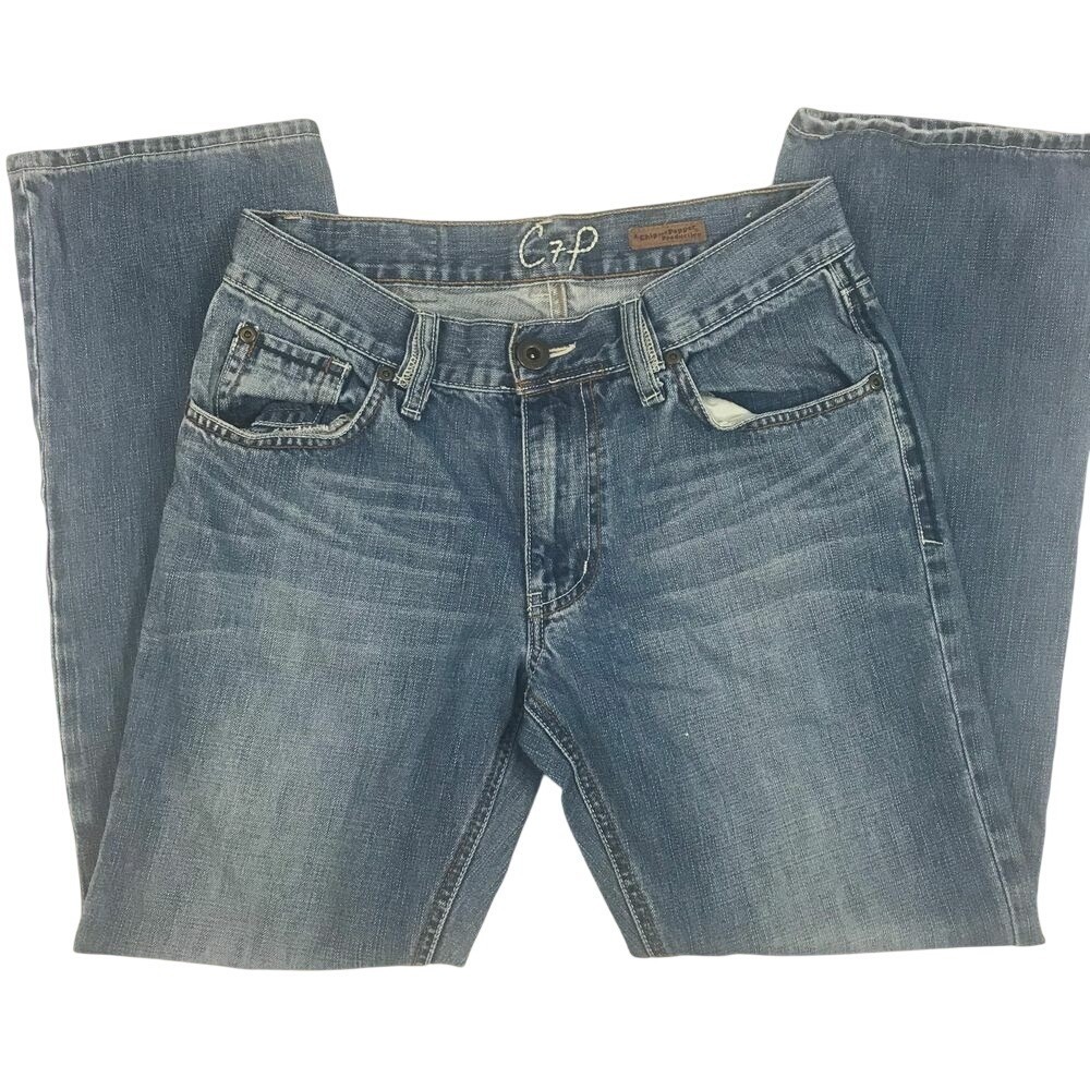 Chip and Pepper Ashbury Straight Leg Jeans Women 30x30 Medium Wash Blue Denim